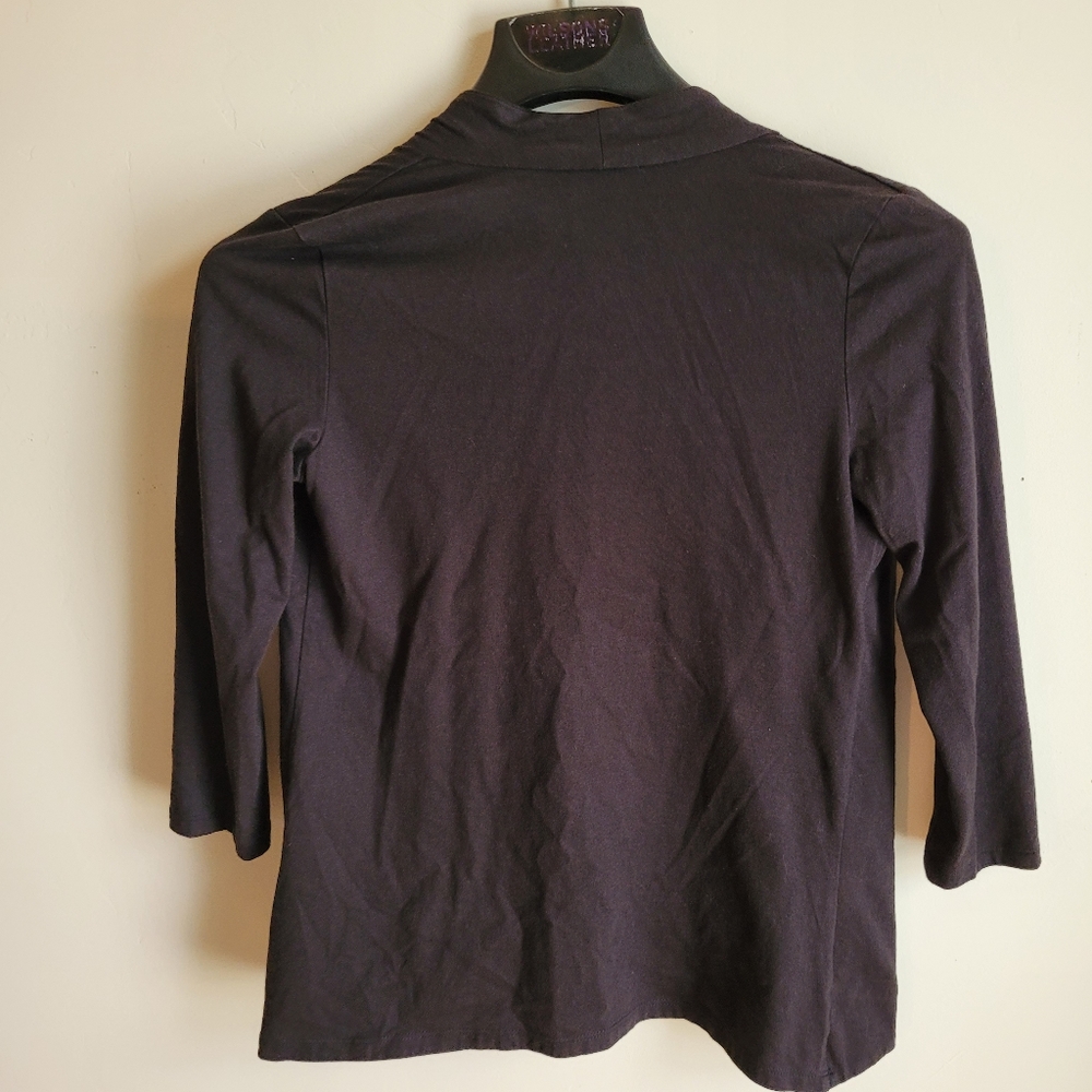 Charter club womens open front black cardigan size small. - Picture 3 of 5